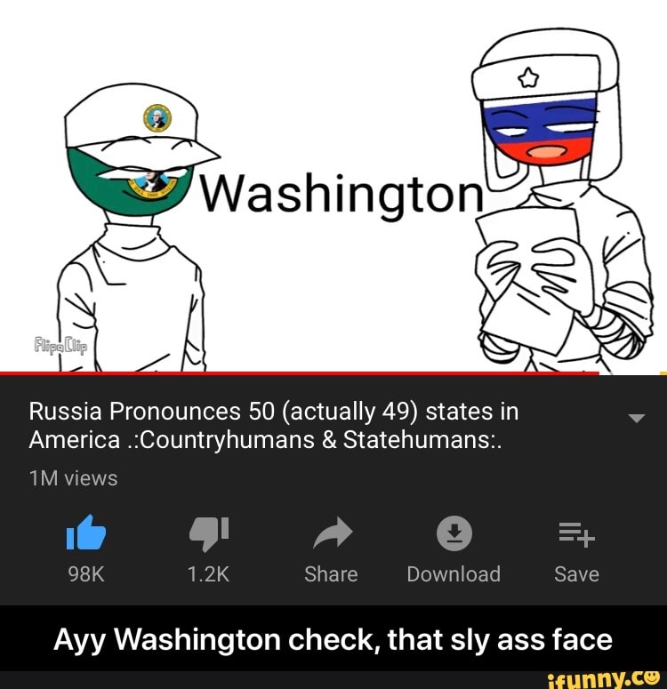 Russia Pronouncing U. S. States ( Country Humans ) Animatic 