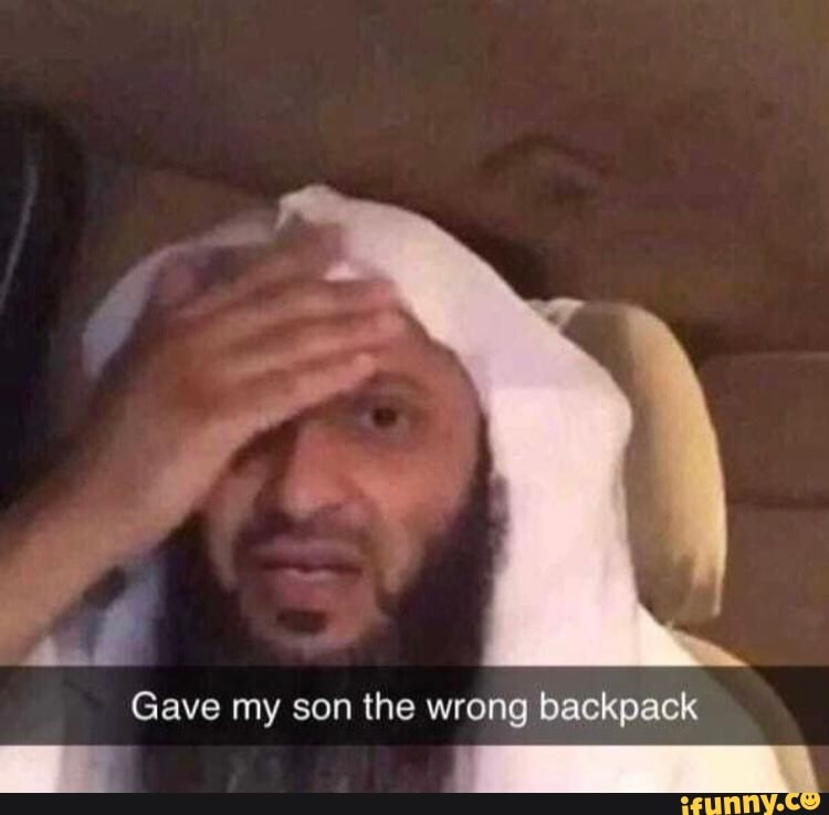 Gave my son the wrong backpack