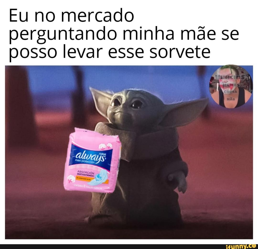 Eu no mercado
I perguntando minha made se
posso levar esse sorvete
