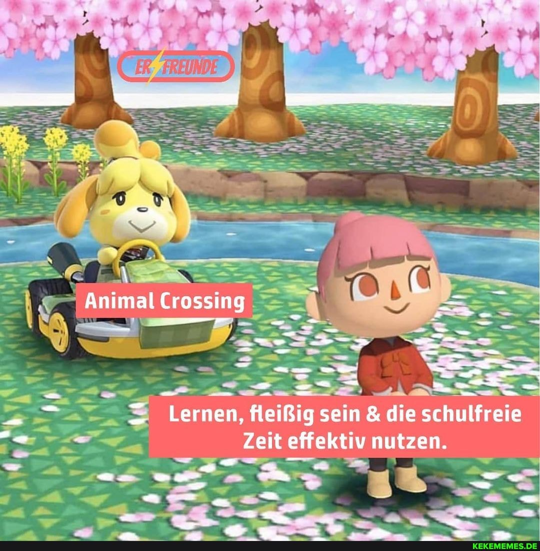 Animal Crossing
Lernen, fleißig sein & die schulfreie
Zeit effektiv nutzen.