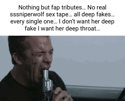 Nothing but fap tributes... No real sssniperwolf sex tape... all deep