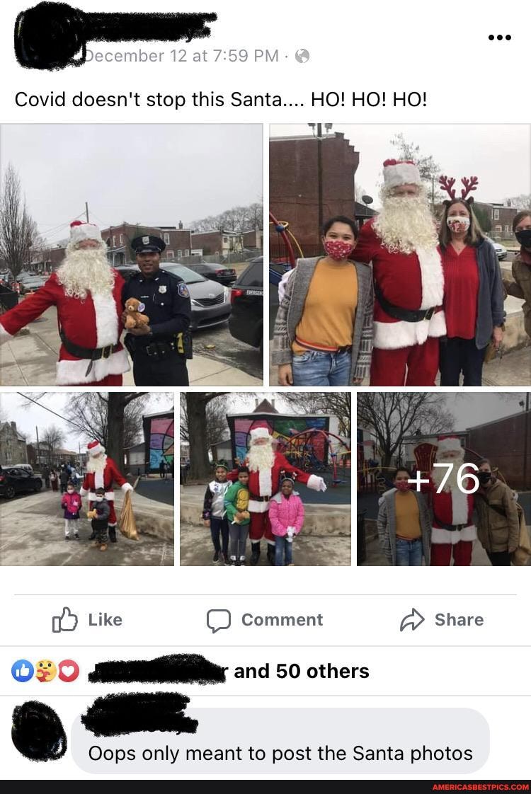 PM
12
Covid doesn't stop this Santa.... HO! HO! HO!
Like comment @ Share and 50 others
Oops only meant to post the Santa photos