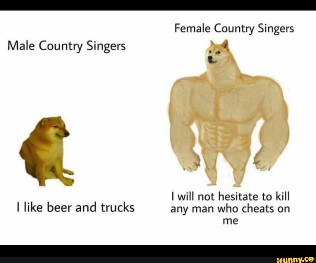 Male Country Singers A
I
I will not hesitate to kill
I like beer and trucks any man who cheats on