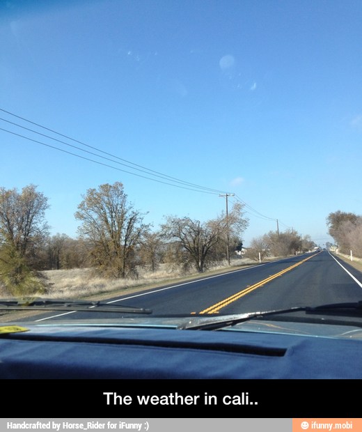 The weather in cali.. - The weather in cali..