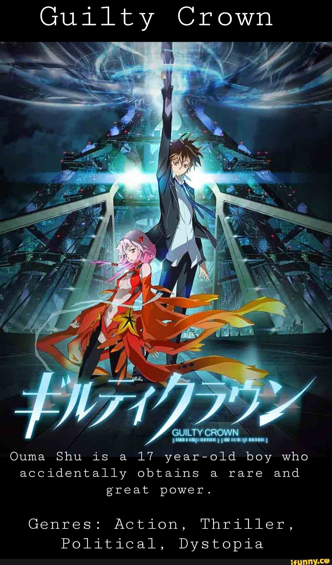 Guilty Crown
Dystopia Political,