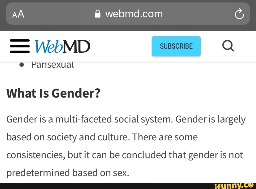 AA @ = WebMD Pansexual What Is Gender? Gender Is A Multi-faceted Social ...