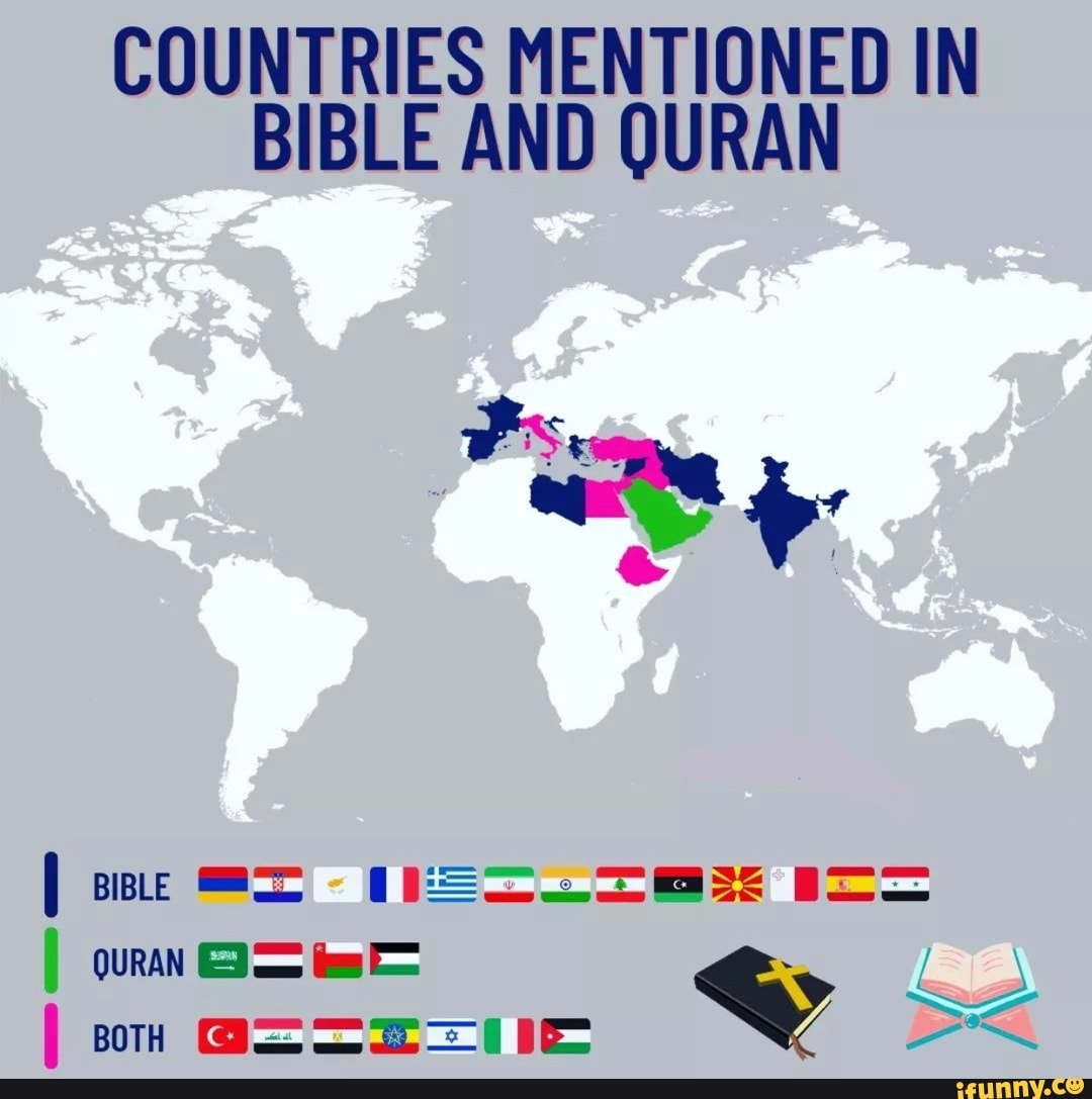 COUNTRIES MENTIONED IN BIBLE AND QURAN I On AN IFunny