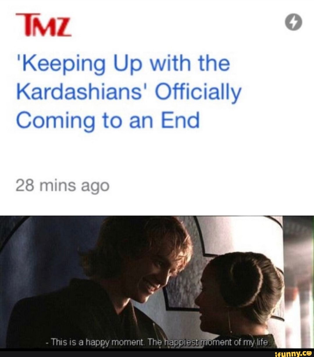 'Keeping Up with the
Kardashians' Officially
Coming to an End
28 mins AGO
- This is a happy moment The happiest of my life