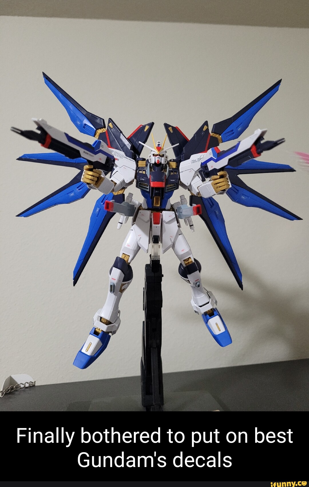 Finally bothered to put on best Gundam's decals iFunny