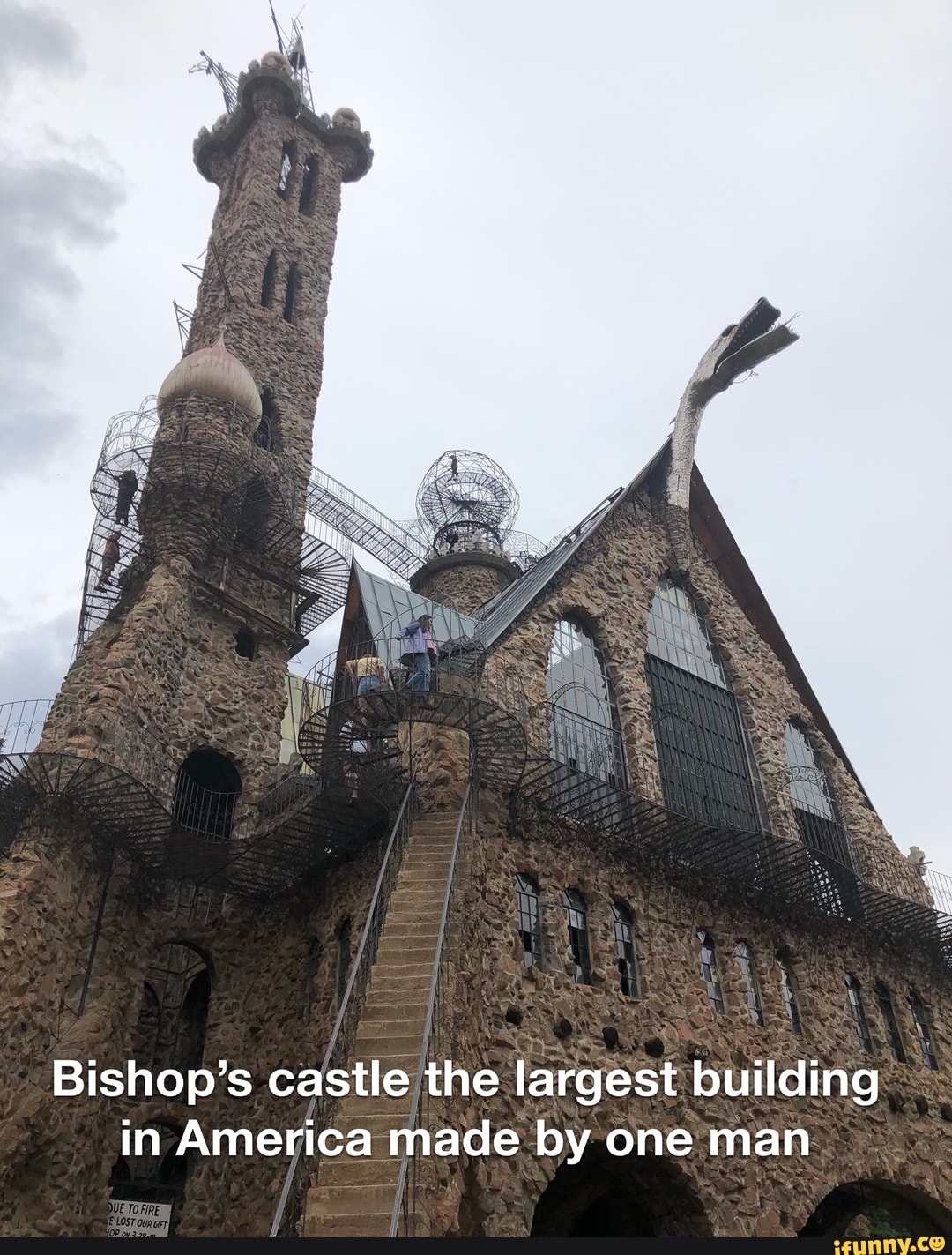 Bishop's castle the
largest building in America made by one man