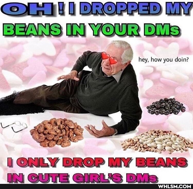 DROPPED IM BEANS Bits
, +
hey, how you doin?
at
ONLY DROP MY BEANS