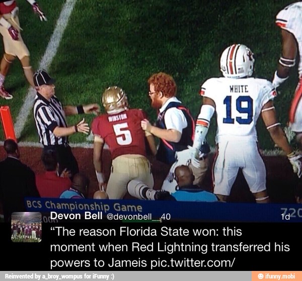 "The reason Florida State won: this
moment when Red Lightning transferred his
powers to Jameis pic.twitter.com/
