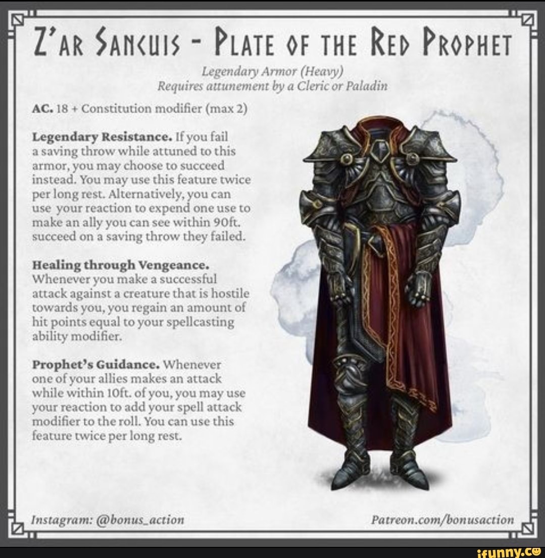 PLATE OF THE Rep PROPHET by Legendary Kequires atlunem AC. 18