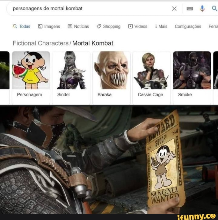 personagens de mortal kombat
Fictional Characters/ Mortal
Cage