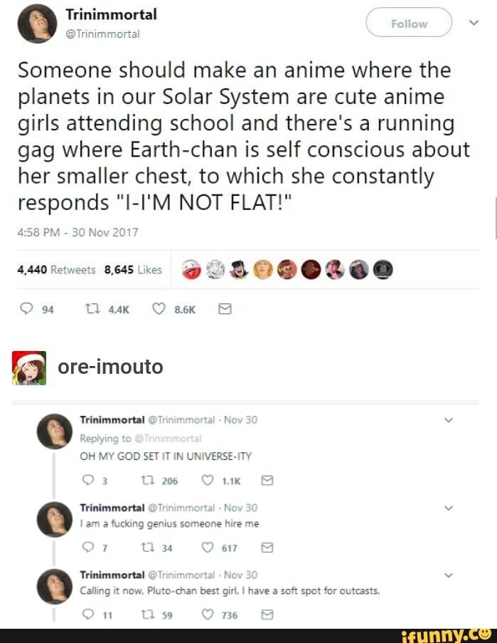 Someone Should Make An Anime Where The Planets In Our Solar