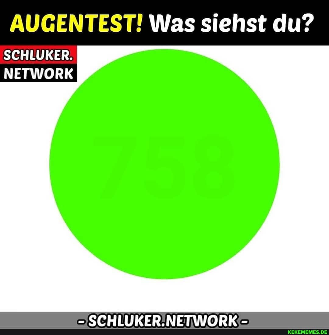 AUGENTEST! Was siehst du?
SCHLUKER.
NETWORK
CPLIGIMEOECD AICTIAN DY _