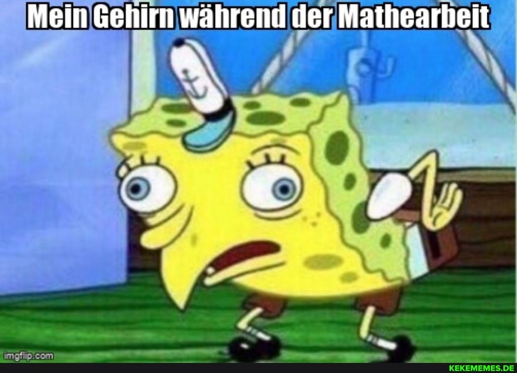 Mein Gehirn während der Matheäarbeit