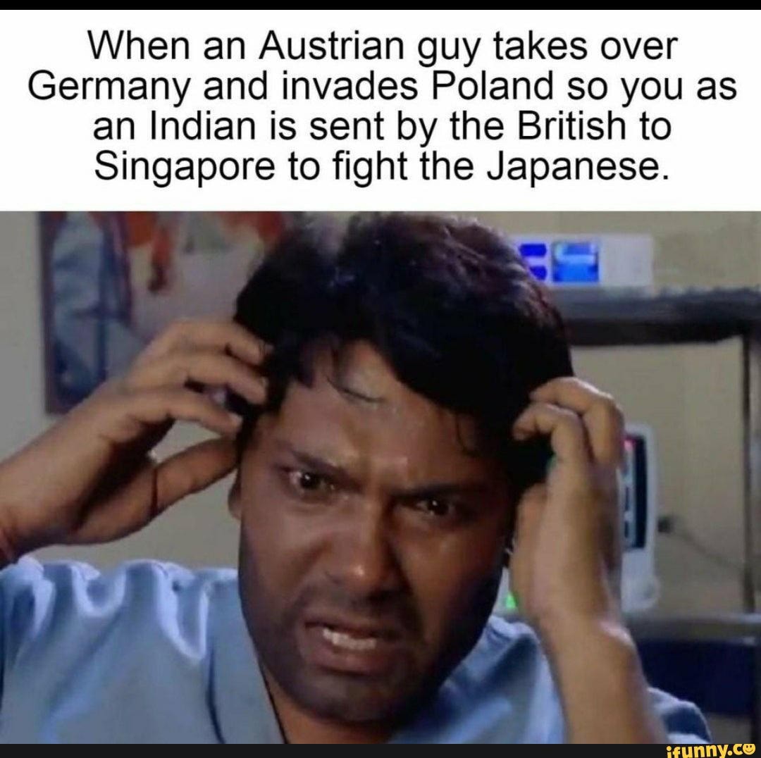When an Austrian guy takes over Germany and invades Poland so you as an