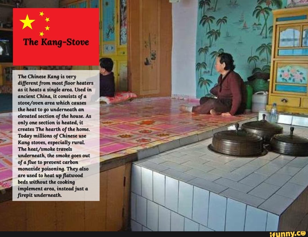 The KangStove The Chinese Kang is very different from most floor