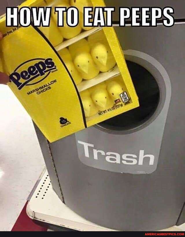 HOW TO EAT PEEPS