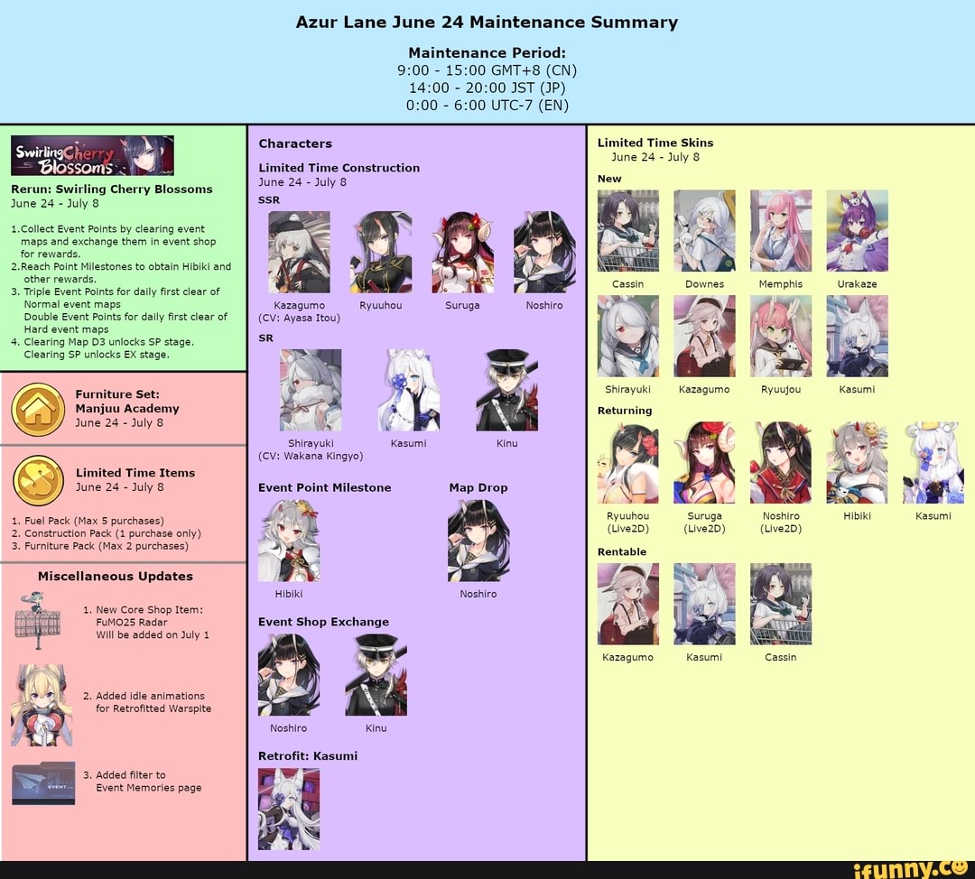 Ing Rerun Swirling Cherry Blossoms June 24 July 4 Collect Event Points By Clearing Event Maps