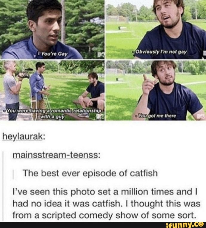 heylaurak:
mainsstream-teenss:
The best ever episode of catfish
I've seen this photo set a million times and I had no idea it was catfish. I thought this was from a scripted comedy show of some sort.