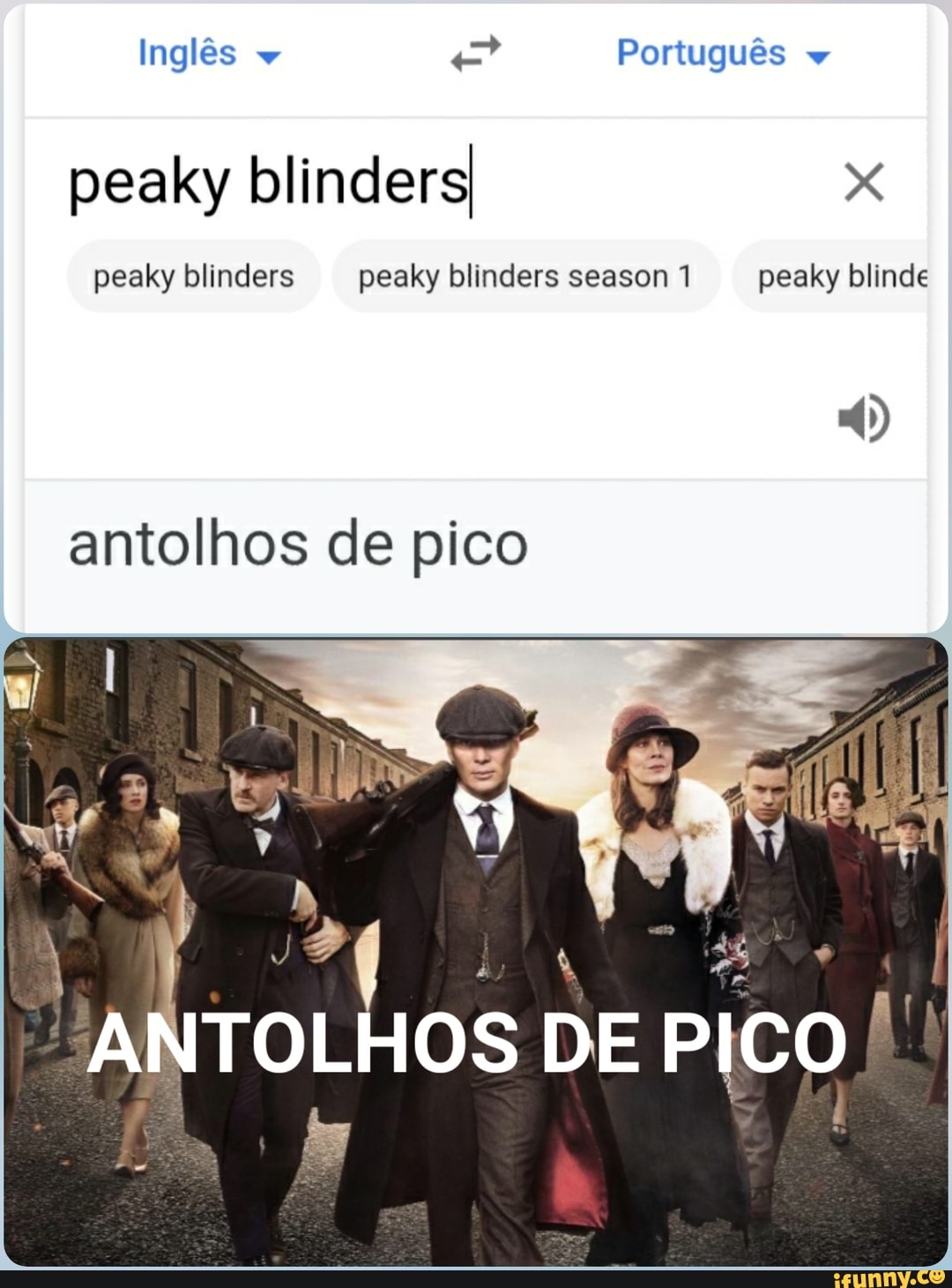 Inglês
peaky blinders peaky blinders peaky blinders season 1 peaky blinde
q
I ANTOLHOS DE PICO!