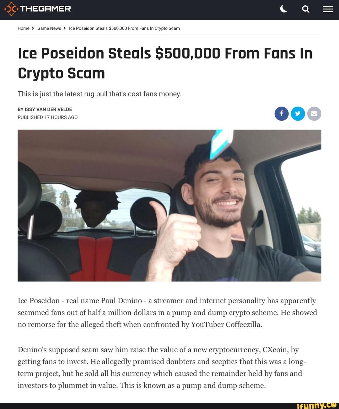 ice poseidon crypto scam