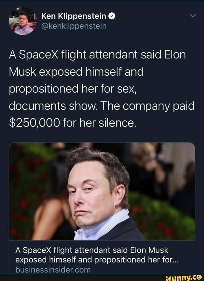 Ken Klippenstein Kenklippenstein A Spacex Flight Attendant Said Elon