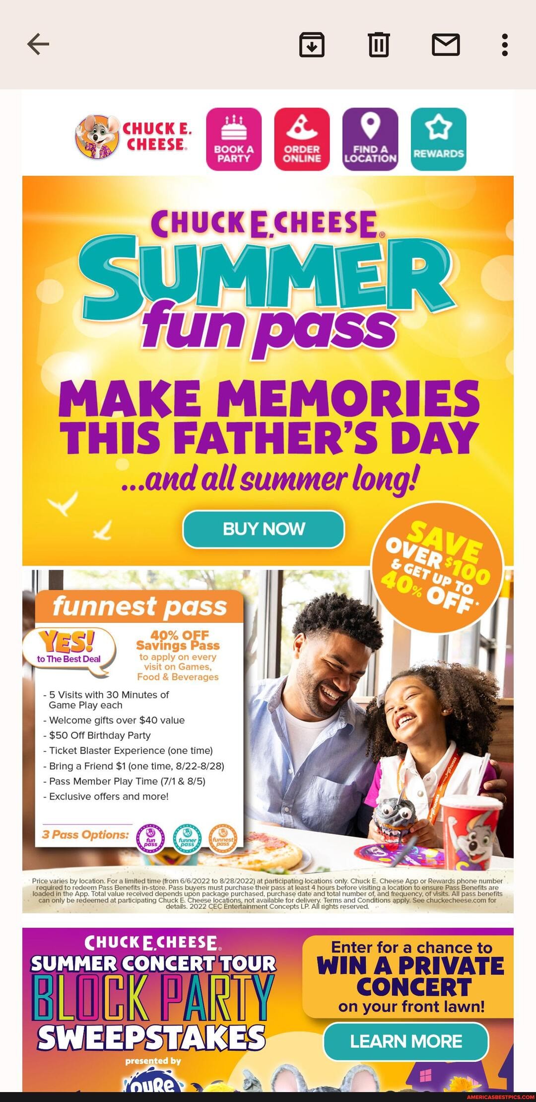 Oo ww FIND CHUCK E. CHEESE CHUCK E CHEESE. un pass MAKE MEMORIES THIS