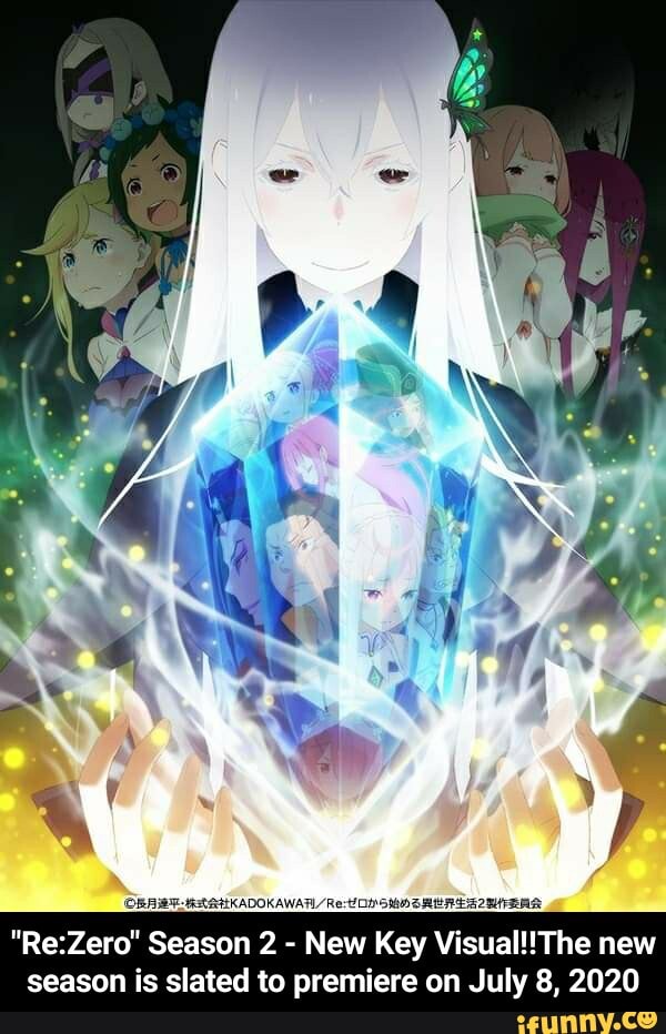 New Key Visual!!The new
season is slated to premiere on July 8, 2020 - "Re:Zero" Season 2 - New Key Visual!!The new season is slated to premiere on July 8, 2020