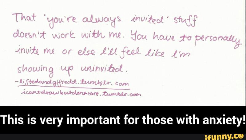 This is very important for those with anxiety! - This is very important for those with anxiety!