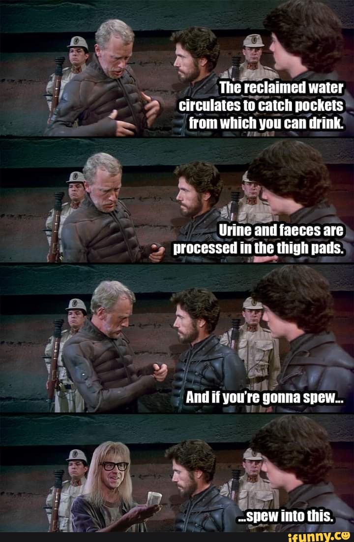 The reclaimed water circulates to catch pockets from which you can