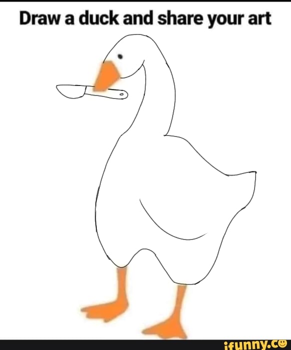 Draw a duck and share your art iFunny