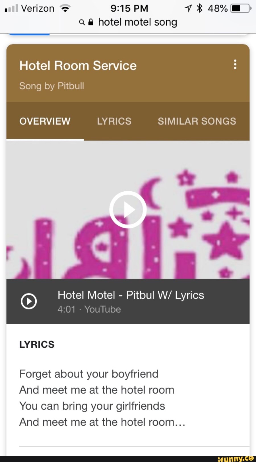 I Q A Hotel Motel Song Hotel Room Service Song By Overview