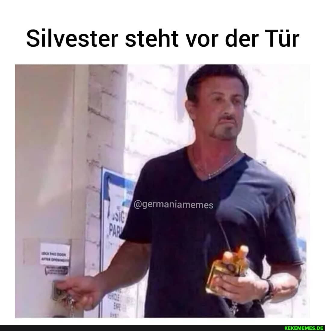 Silvester steht vor der Tür