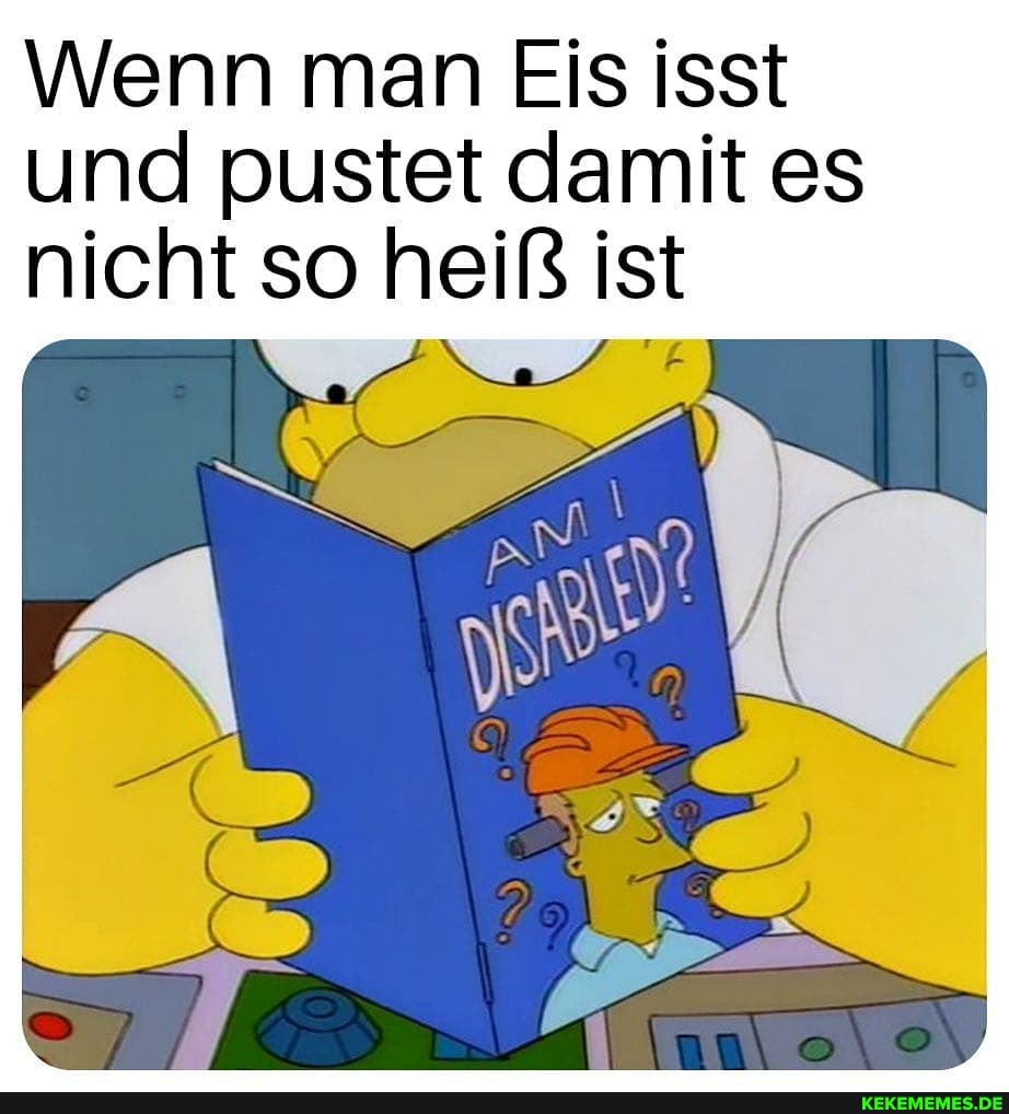 Wenn man Eis isst und pustet damit es nicht so heiß ist
