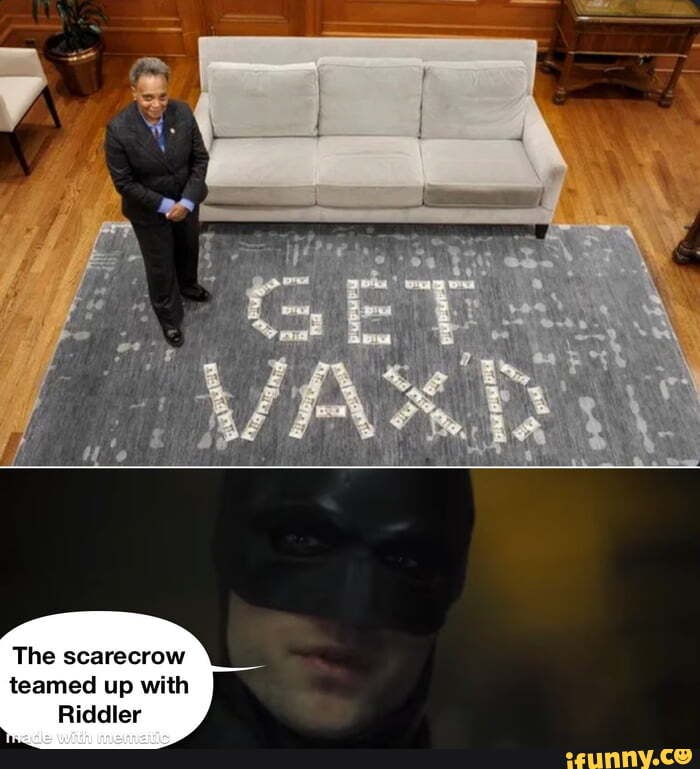 The scarecrow teamed up with Riddler - iFunny