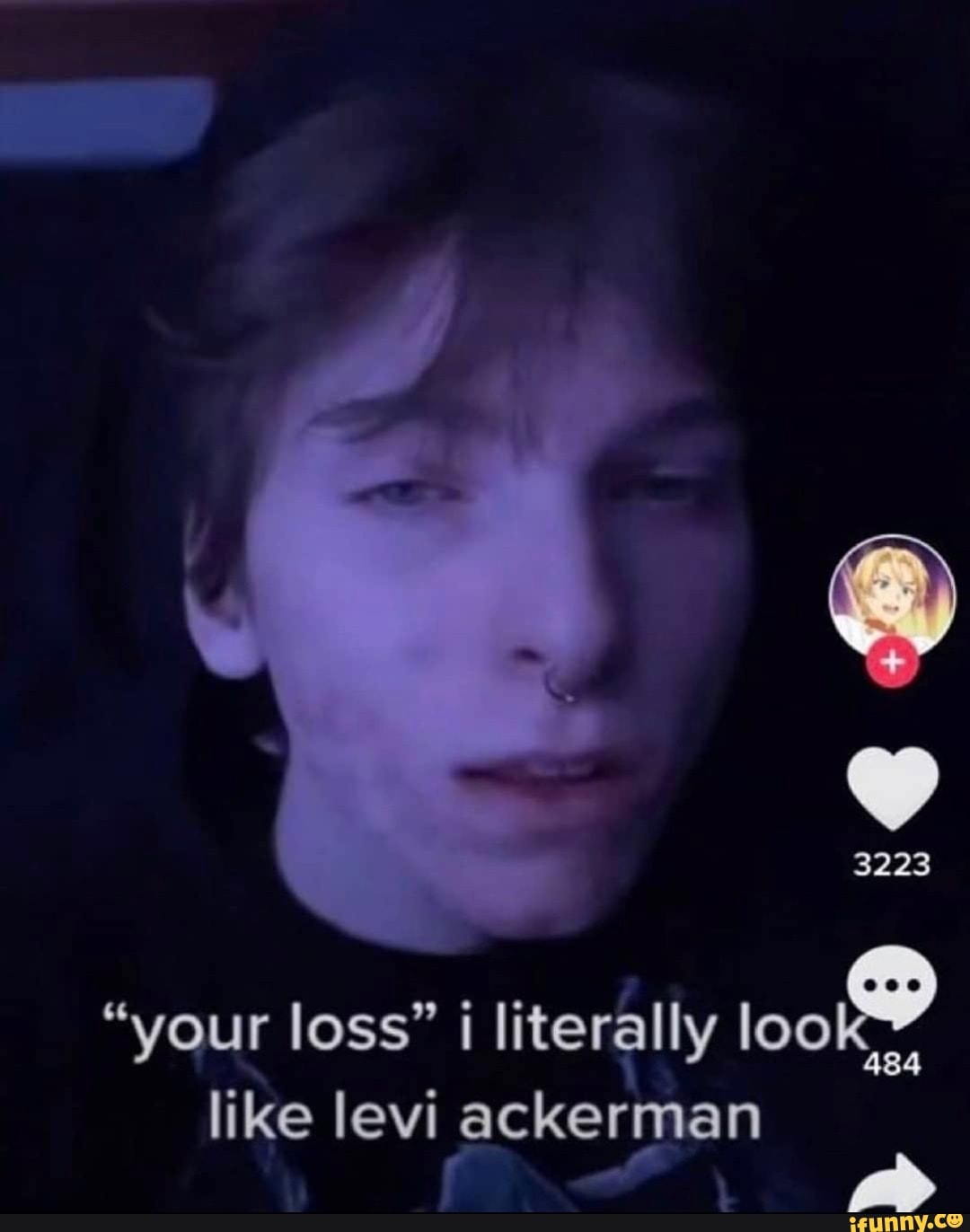  your Loss Literally Look Like Levi Ackerman IFunny