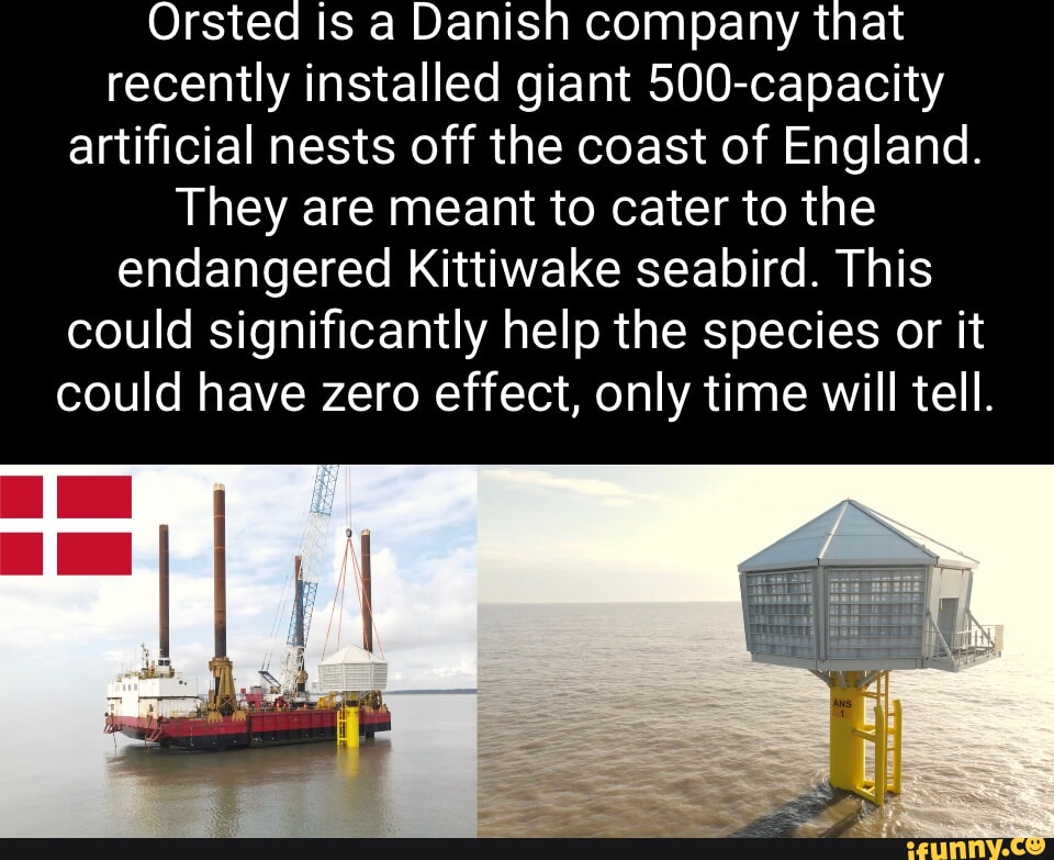 Orsted is a Danish company that recently installed giant 500capacity