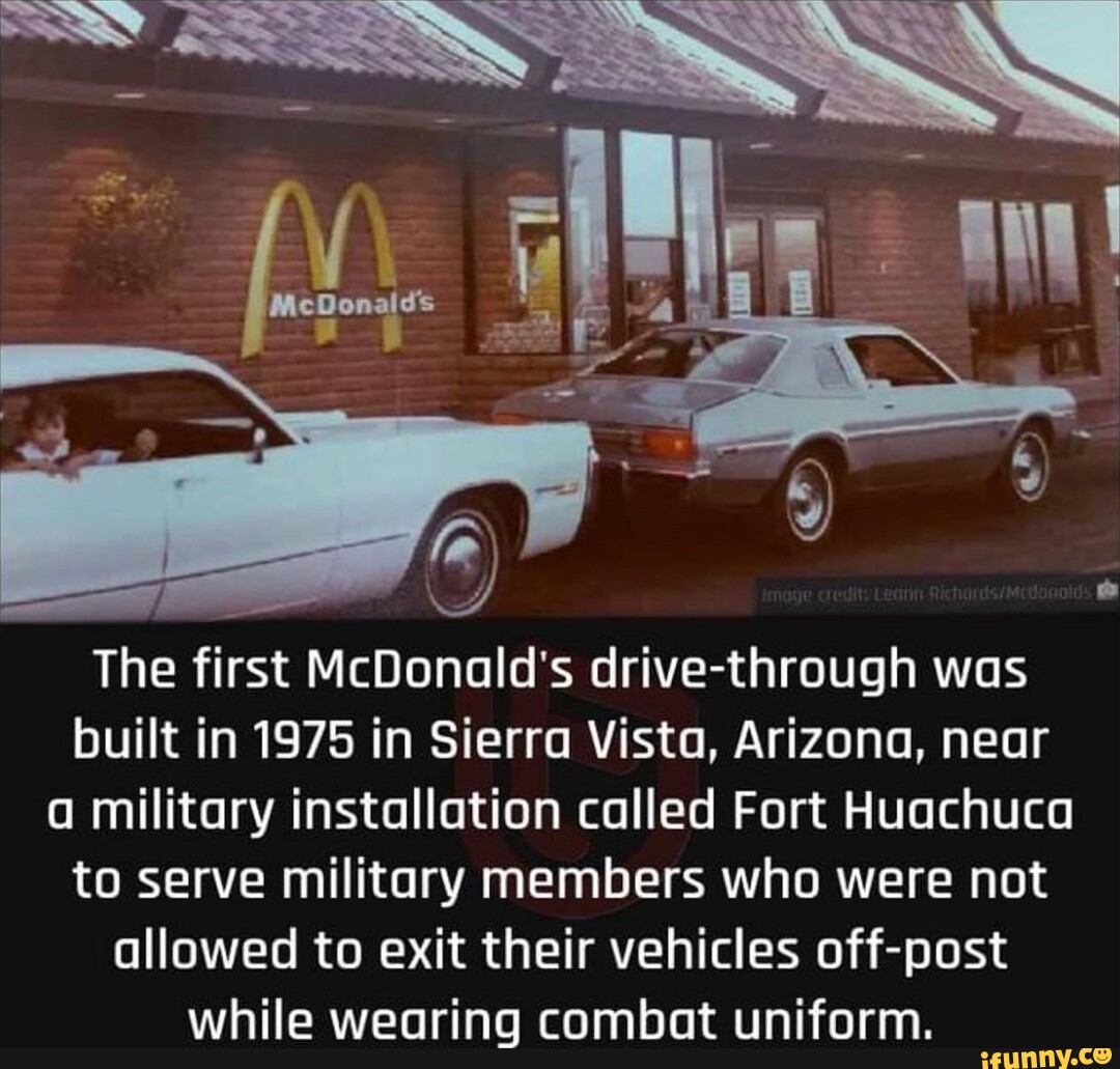 La \ The first McDonald's drive-through was built in 1975 in Sierra ...