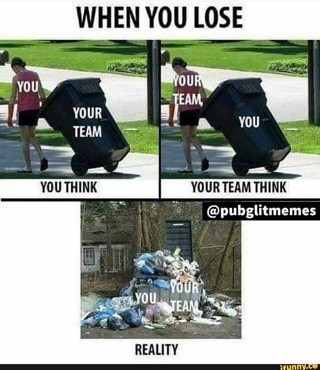 WHEN YOU LOSE
REALITY