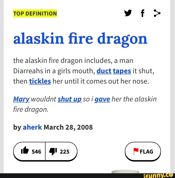 TOP DEFINITION vft> alaskin fire dragon the alaskin fire dragon ...