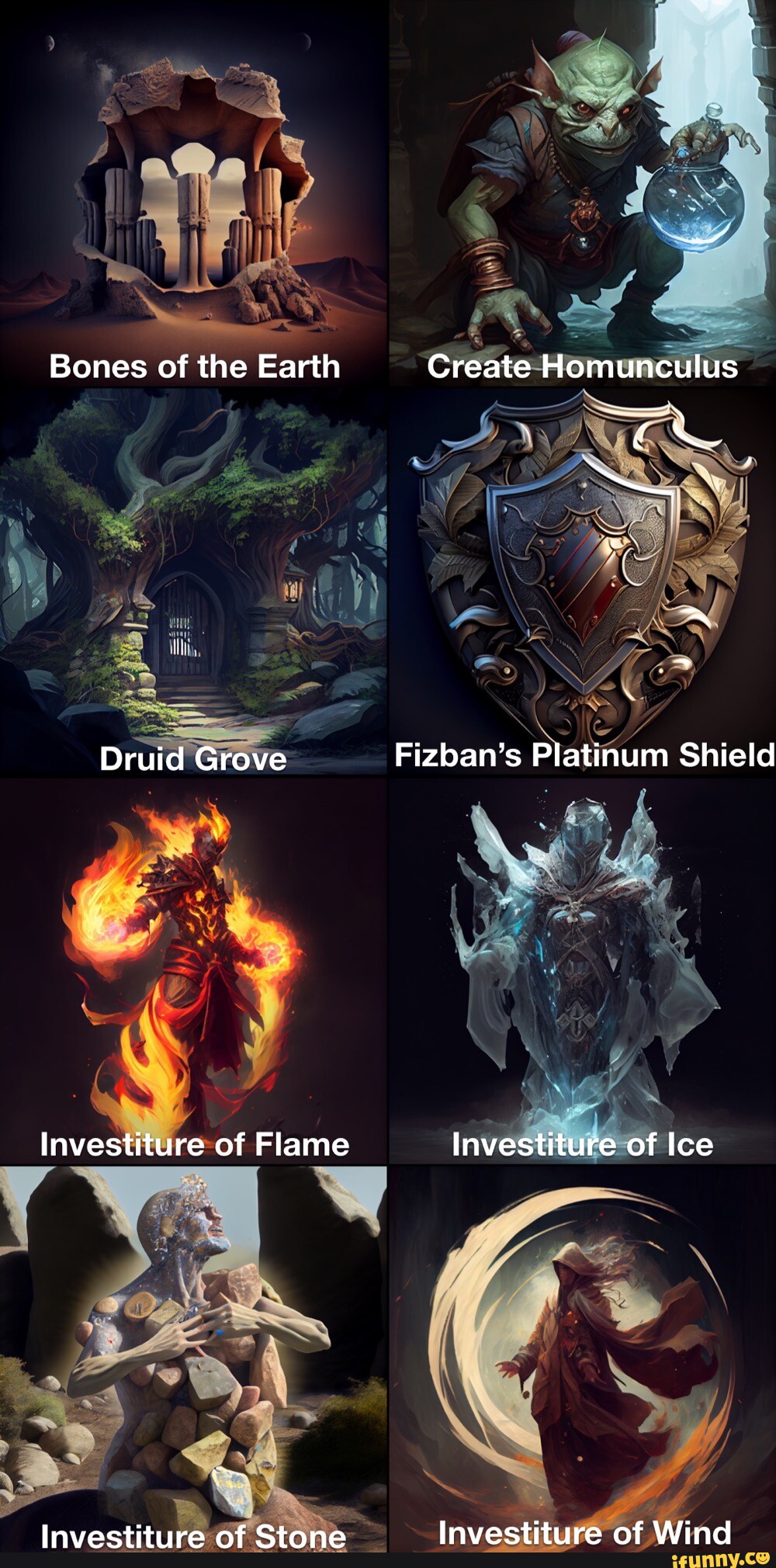 Bones of the Earth Druid Grove Investiture of Flame Investiture of