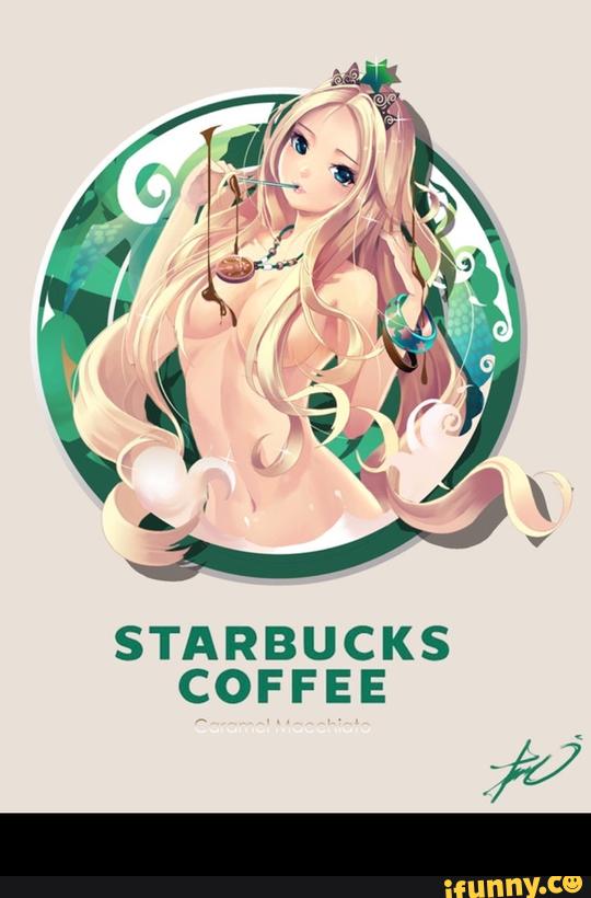 Anime woman hair starbucks
