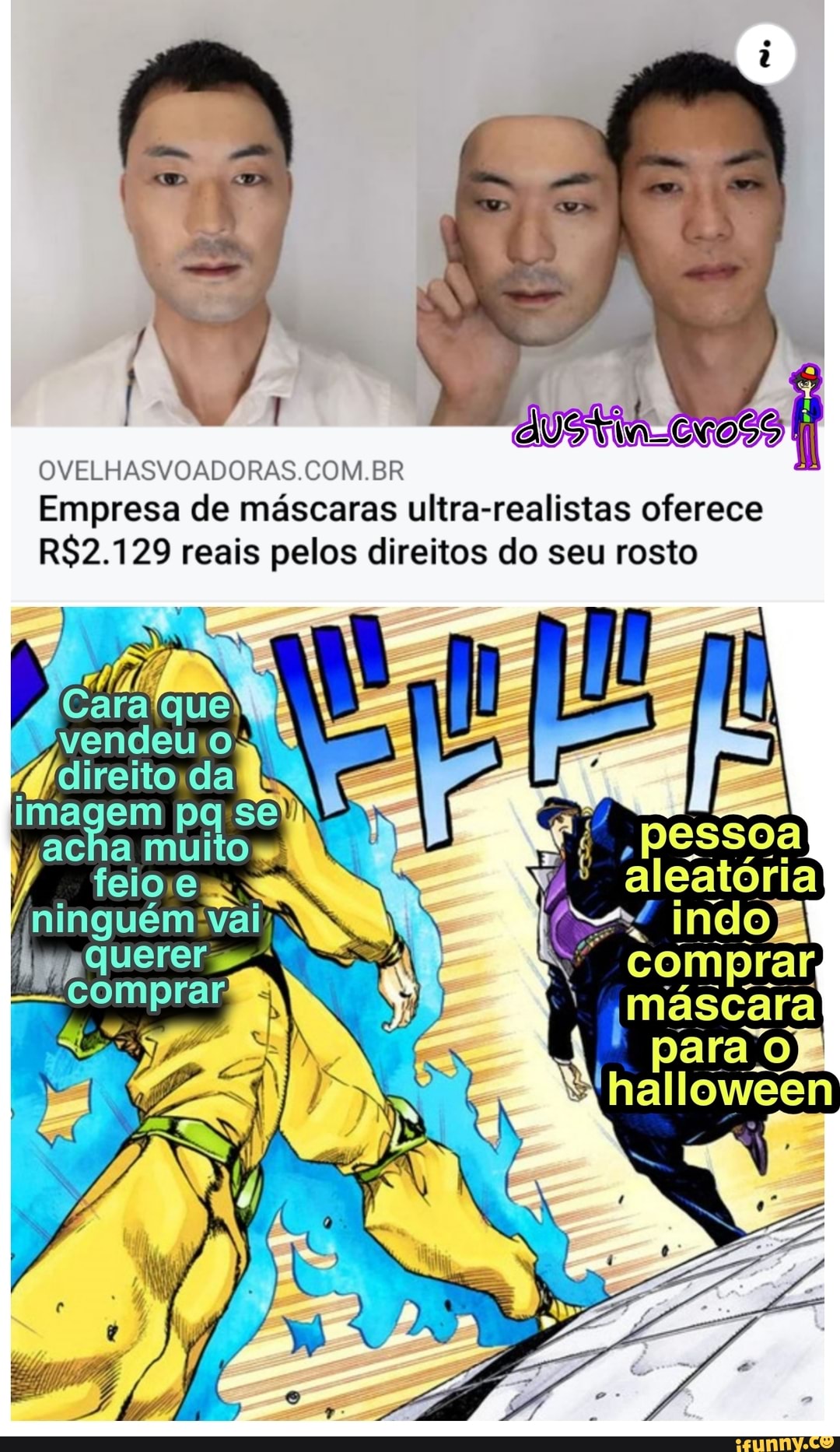 OVELHASVOADORAS COM BR Empresa de máscaras ultra-realistas oferece reais pelos direitos do seu rosto
vendeu
imagem pq se
a muito e aleatória indo) comprar
máscara
halloween