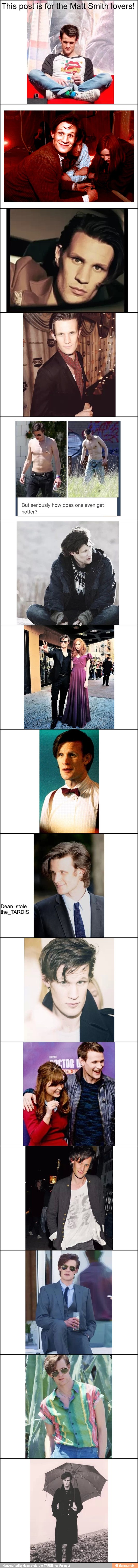 This post is for the Matt Smith lovers!