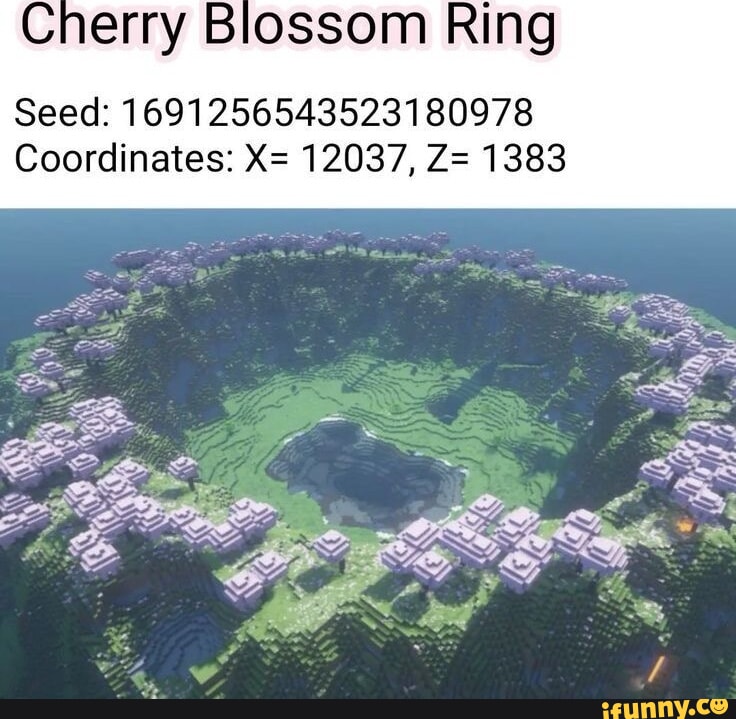 Cherry Blossom Ring Seed: 1691256543523180978 Coordinates: X= 12037, Z ...