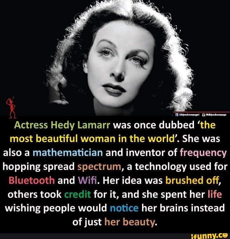 Actress Hedy Lamarr was once dubbed 'the most beautiful woman in the ...