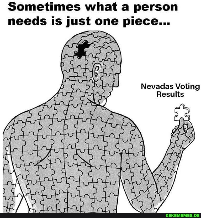 Sometimes what a person needs is just one piece...
Nevadas Voting